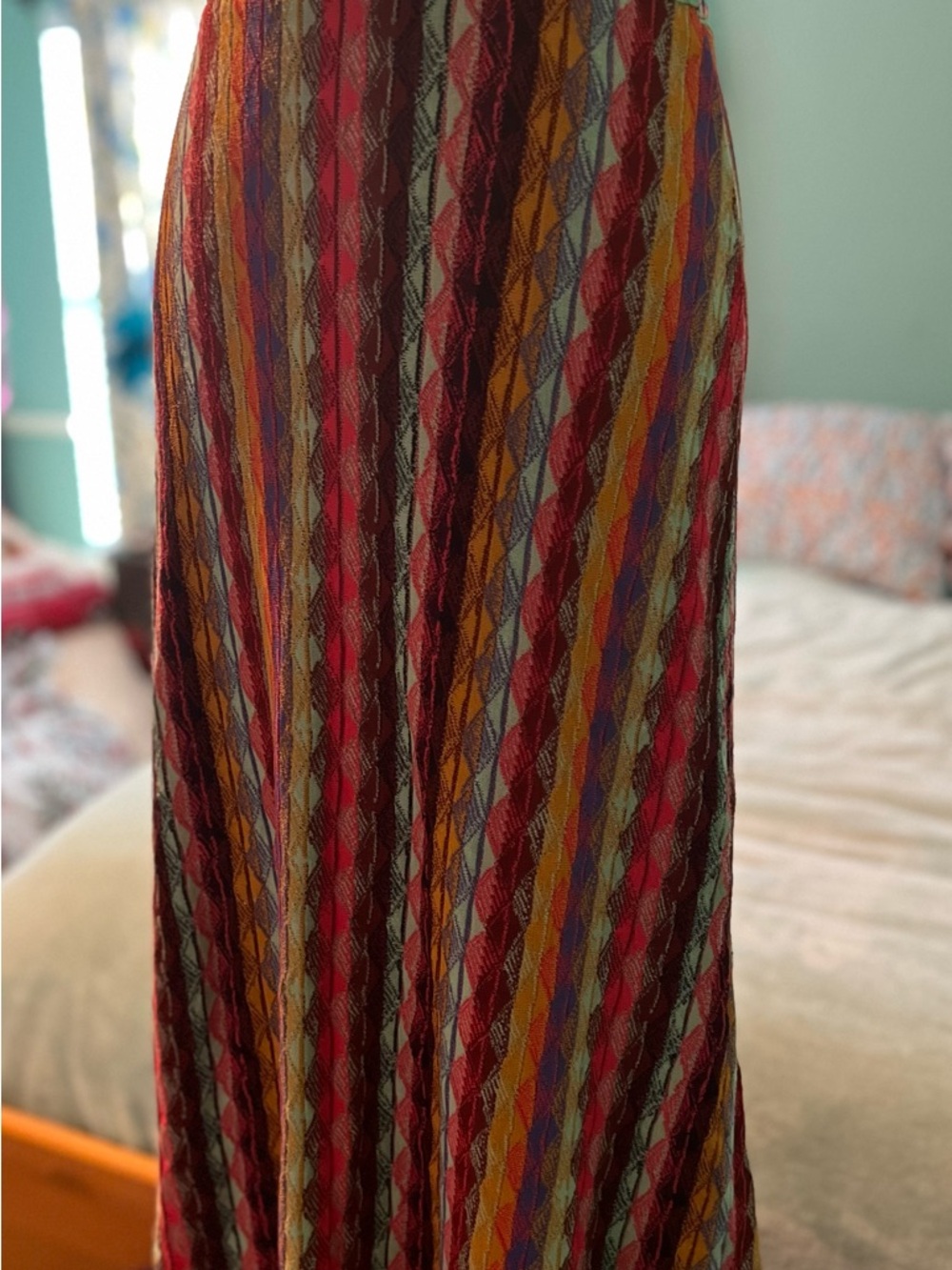 Aldo Martins Rainbow Multi-Stripe Textured Maxi Skirt - Picture 9 of 15